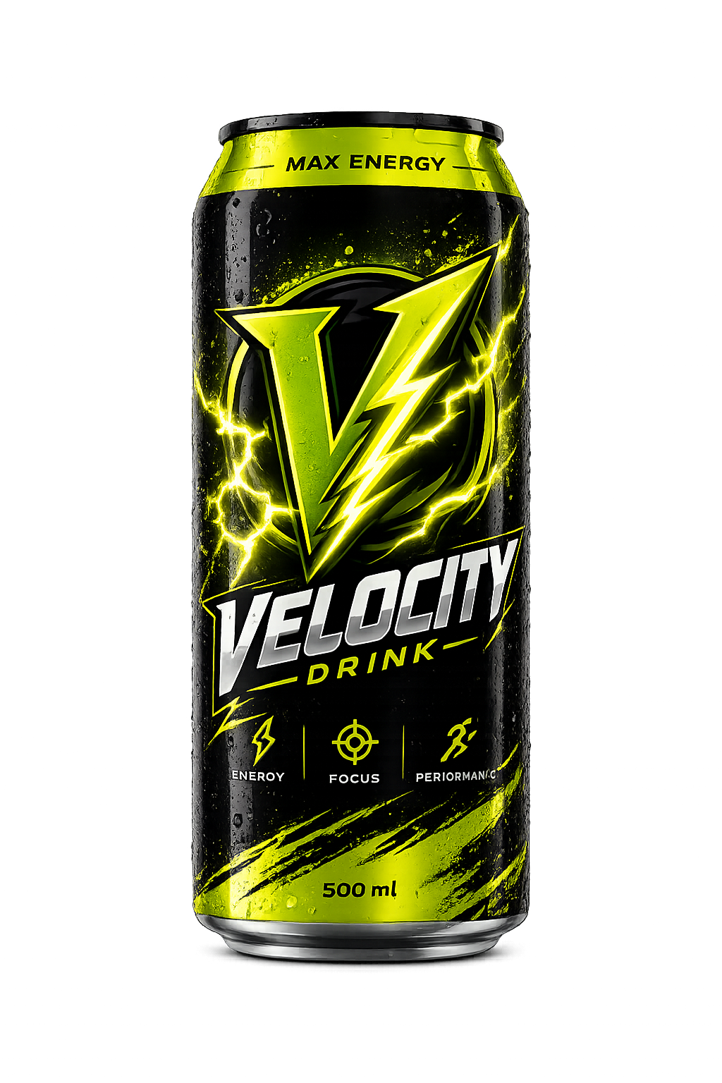 VELOCITY Citrus Volt energy drink can